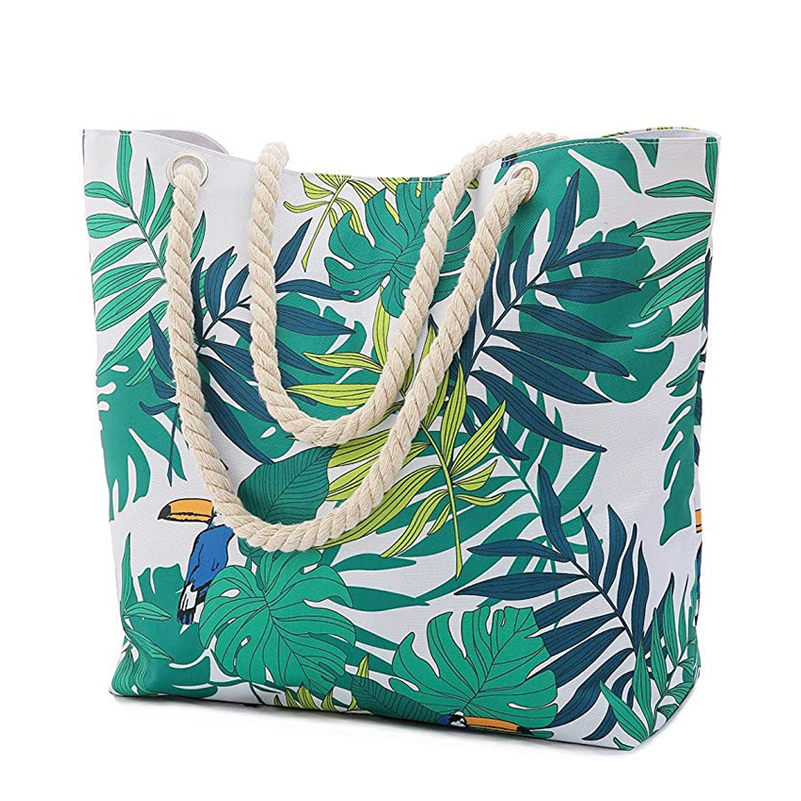 Custom cotton canvas tote bag summer beach bag SW9303